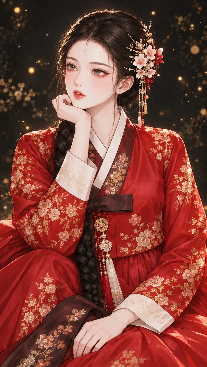 생각에 잠긴 연지선녀